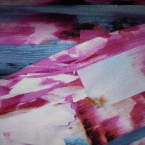 Tricot Jersey abstract rose blauw