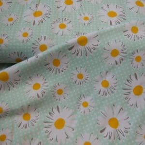 Tricot Jersey margriet mint