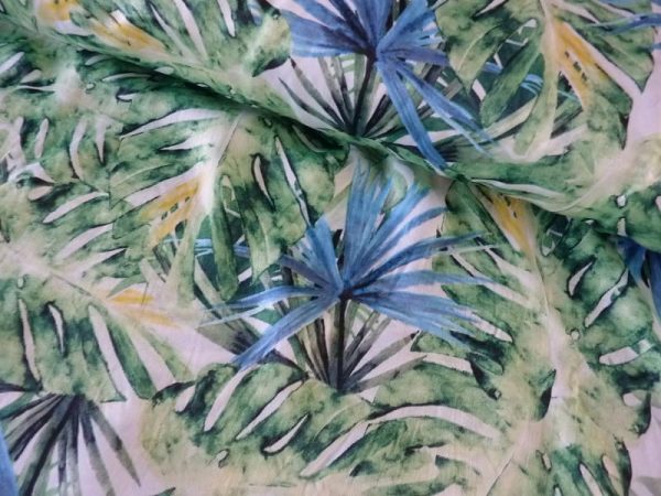 palmblad groen/blauw