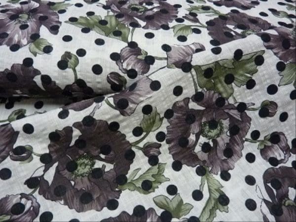 flower dot taupe