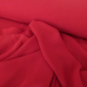 chiffon stof donker rood