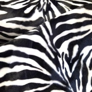 zebra print velboa