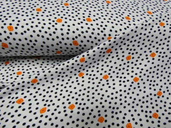 bedrukte tricot flower dot