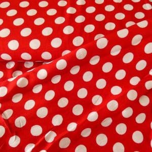 viscose dot rood 2cm