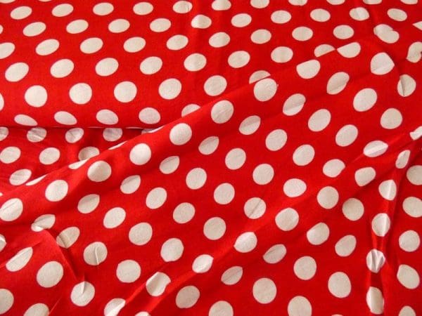 viscose dot rood 2cm